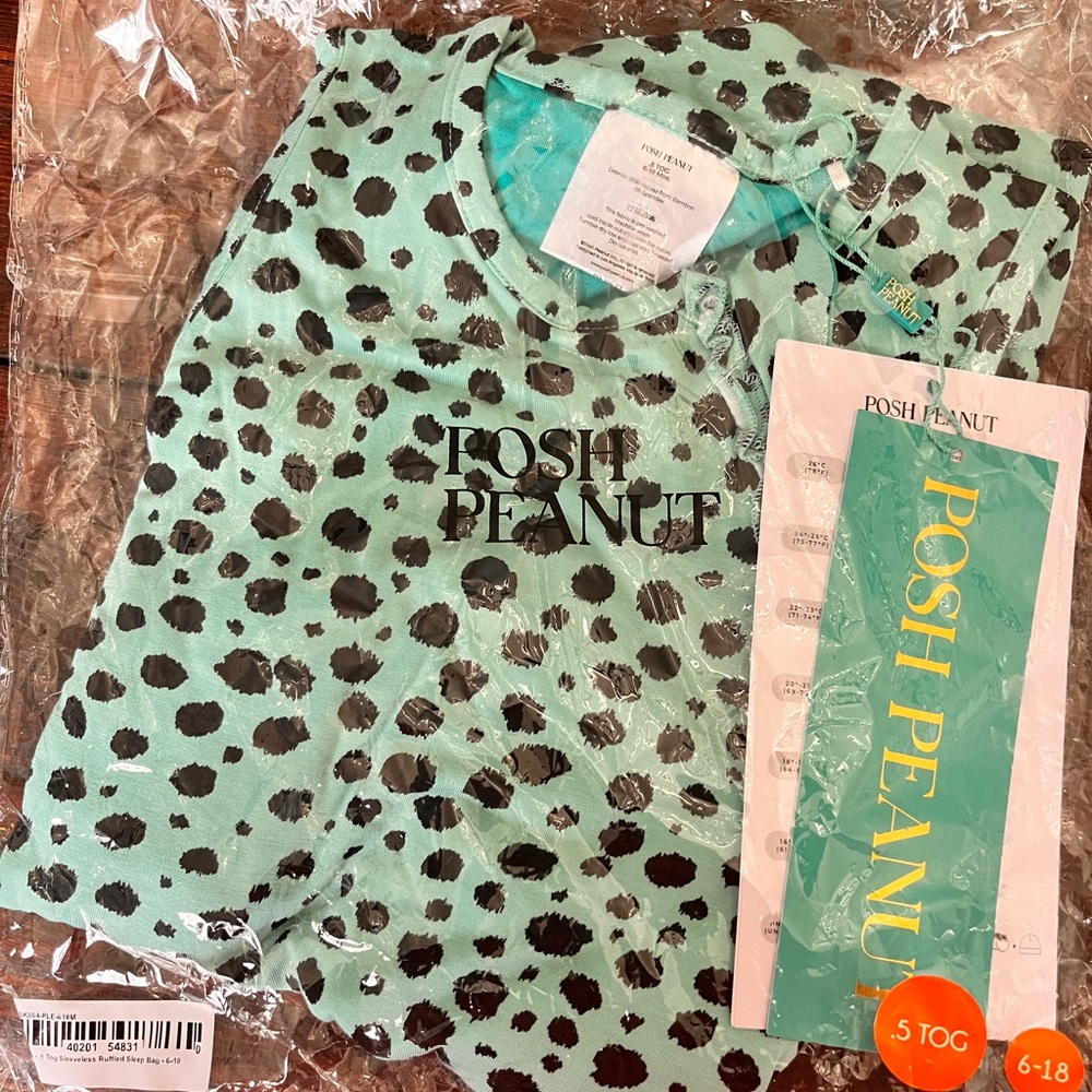 posh peanut pebbles sleep bag 6-18m 0.5 tog